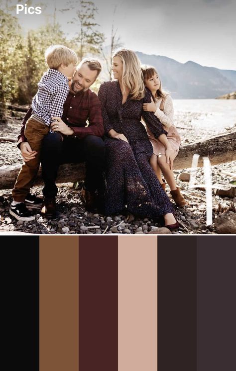 Family Picture Color Scheme Black, Purple Fall Picture Outfits, Pink And Orange Family Pictures, Red Wine Family Pictures, Burgundy Photoshoot Family, Maroon And Cream Family Pictures, Burgundy Family Pictures, Purple Dress Family Pictures, Family Photos Blush Color Palettes