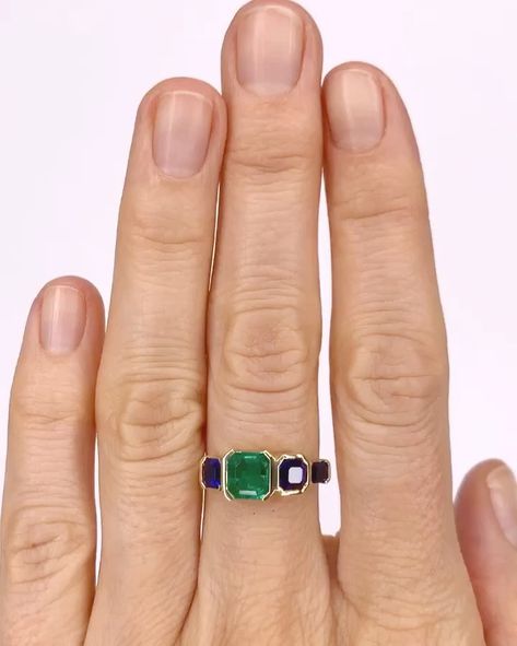 Mociun Engagement Ring, Engagement Ring Sapphire, The Proposal, Ring Sapphire, Engagement Rings Sapphire, Emerald Cut, Instagram Account, Turquoise Ring, A Photo