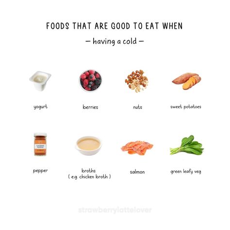 Foods To Eat With A Cold, Foods For Colds Feel Better, Food That Help With, Snacks To Eat When Sick, Food To Make When Sick, What To Eat When You Have A Cold, How To Get Rid Of A Cold Fast, Food For Colds, Food To Eat When Sick