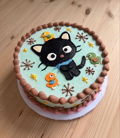 sanrio daily ✨ on Twitter: "chococat cake 💫 https://t.co/Yg9e10oKCq" / Twitter Bolo Da Hello Kitty, Choco Cat, Cute Baking, Cat Cake, Pretty Birthday Cakes, Cute Birthday Cakes, Pretty Cakes, Cute Cakes, Cakes And More