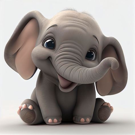 Premium Photo | Super cute little baby elephant rendered in the style of pixar cartoon generative ai Cartoon Elephant Drawing, Picture Of Elephant, Elephant Cartoon Images, Agriculture Pictures, Baby Elephant Cartoon, Cute Elephant Cartoon, Baby Elephant Drawing, Elephant Cartoon