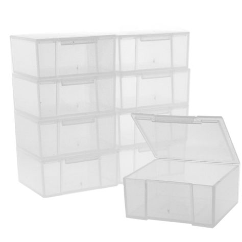 Arrives by Fri, Nov 12 Buy Paylak 10 Storage Square Clear Containers for Small Items Organizer 2.5 inches at Walmart.com Organize Beads, Clear Containers, Crafts Beads, Purse Storage, Compartment Organizer, Marker Storage, Sewing Supplies Storage, Jewelry Stones, Handbag Storage