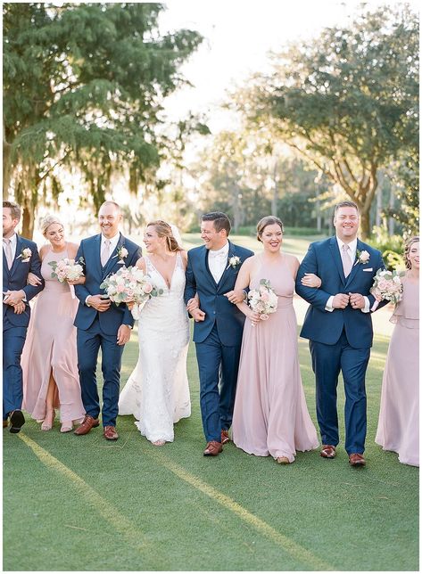 Wedding party in mauve and navy at Lake Nona Country Club || The Ganeys Navy And Mauve Wedding, Wedding Dress Websites, Mauve Wedding Colors, Wedding Groomsmen Attire, Mauve Wedding, Asian Wedding Dress, Wedding Groomsmen, Wedding Palette, Affordable Wedding Dresses