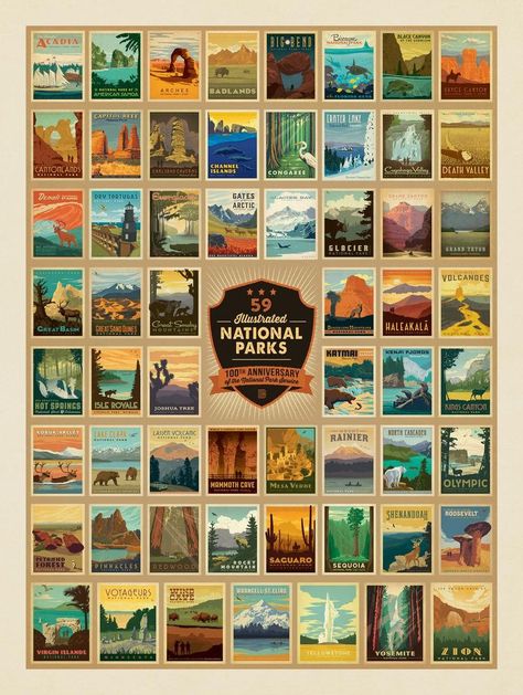 Uinta's National Parks Beer Can Designs by Anderson Design Group American National Parks, Anderson Design Group, Indiana Dunes, National Park Posters, Puzzle Art, National Park Service, Riley Blake, Art Gifts, Vintage Travel Posters