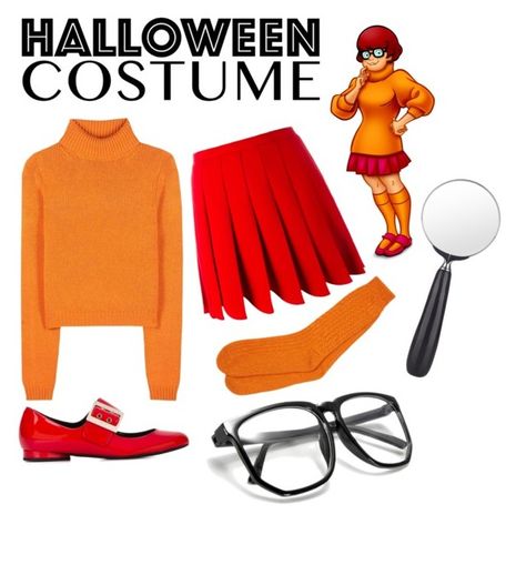 "DIY Velma Costume" by spicy-milk ❤ liked on Polyvore featuring Cedes, Miu Miu, Acne Studios, Lanvin, halloweencostume and DIYHalloween Diy Velma Costume, Velma Halloween, Velma Halloween Costume, Velma Costume, Mens Halloween Costumes, Mens Costumes, Lanvin, Miu Miu, Halloween Costume