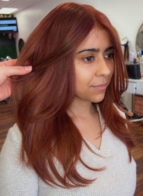 Copper Red Hair Color, Copper Brown Hair Color, Mocha Color Hair, Copper Blonde Hair Color, Hair Color Mahogany, Rambut Brunette, Copper Red Hair, Bronze Hair, Red Hair Inspo