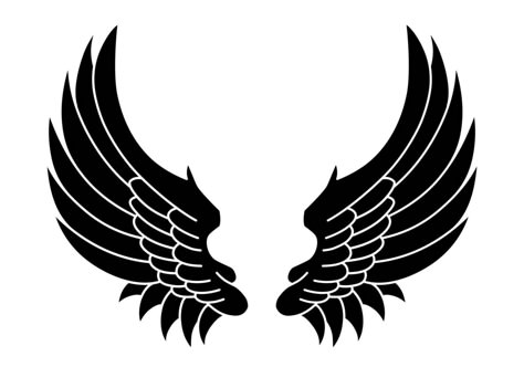 Tribal angel wings tattoo illustration Wing Vector, Wings Tattoo Design, Car Mirror Sticker, Angel Wings Drawing, Vector Tattoo, Angel Vector, Avengers Girl, Drawing Scenery, Wing Tattoo Designs