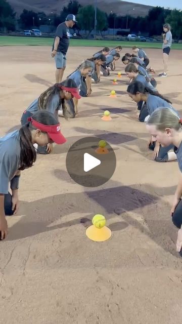 All American Sports Academy - King 12U on Instagram: "We had a great 3.5 hour practice yesterday working on various elements of our offensive and defensive game. It was fun ending the night with a fun yet competitive game….also one of my favorite end of practice games.  @aasateams #playhardworkharder #webeforeme #endofpracticefun #aasateams" Softball Games For Practice, Fun Softball Drills, Softball Practice Drills 12u, Softball Situation Drills, Infield Drills For Softball, Outfield Softball Drills, Outfield Drills Baseball, Softball Workouts, Athletic Supporter