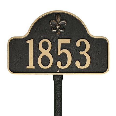 Found it at Wayfair - Lexy 1-Line Lawn Address Sign Lawn Address Sign, Arch House, House Number Plaque, New Homeowner Gift, Address Plaque, Great Gifts For Mom, Light Of Life, Great Housewarming Gifts, Address Sign