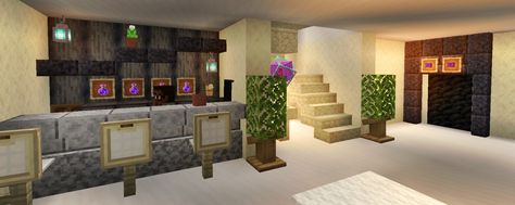 Minecraft Hotel Lobby Interior Design, Minecraft Hotel Lobby Ideas, Minecraft Hotel Lobby, Minecraft Hotel Interior, Minecraft Bar Ideas, Minecraft Hotel Room, Minecraft Lobby Ideas, Minecraft Hotels Ideas, Bar Minecraft