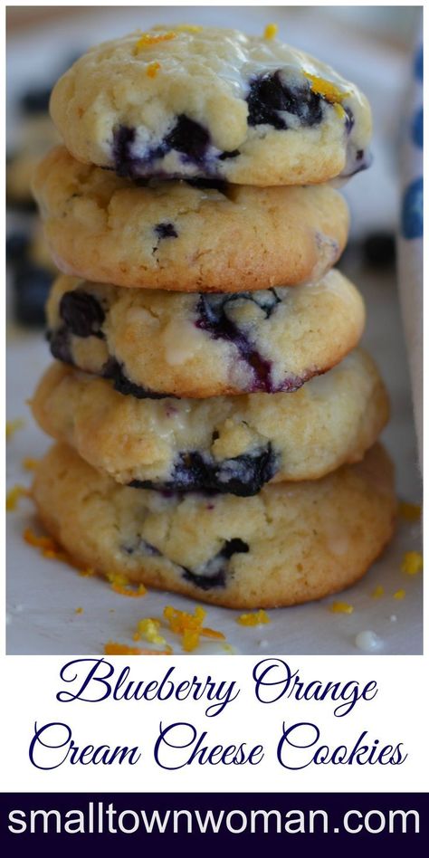 These Blueberry Orange Cream Cheese Cookies are a cinch to make and they are super delish! Blueberry Orange, Orange Cream Cheese, Blueberry Cookies, Cream Cheese Cookies, Cheese Cookies, Blueberry Recipes, Sweet Cookies, Betty Crocker, Orange Cream