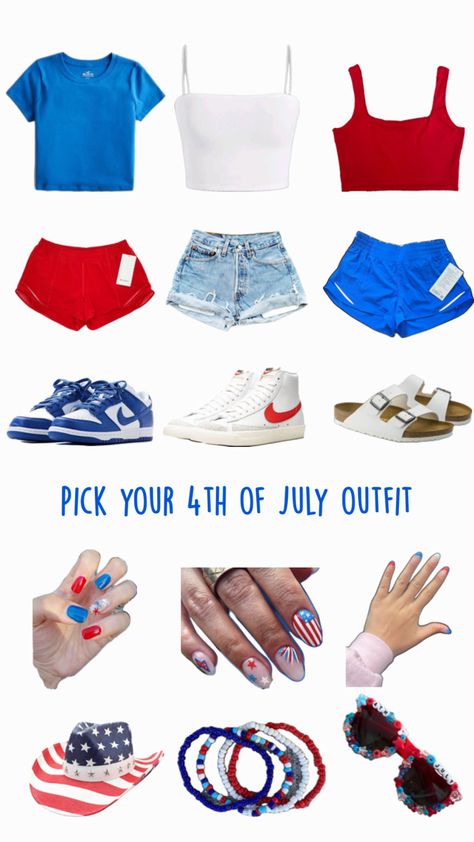 Fourth If July Outfits, July Outfits, Classy Summer Outfits, Aesthetic Roblox Royale High Outfits, Casual Preppy Outfits, Outfit Inspo Casual, Trendy Outfits For Teens, The Fourth Of July, 4th Of July Outfits