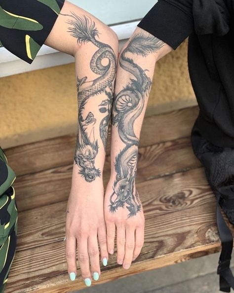 Dragon Tattoo Wrapped Around Arm, Dragon Hand Tattoo, Dragon Tattoo Arm, Around Arm Tattoo, Dragon Tattoos For Men, Small Dragon Tattoos, Dragon Sleeve Tattoos, Dragon Tattoo Designs, Dope Tattoos