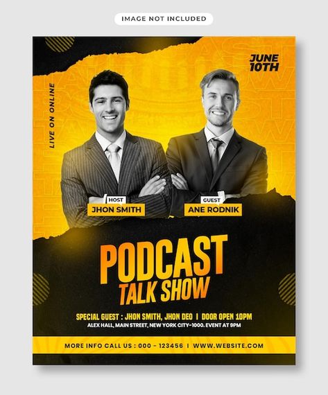 Talk Show Poster, Podcast Poster, Podcast Cover Design, Show Flyer, Podcast Cover, Basketball Leagues, Insta Posts, Instagram Post Template, Post Templates