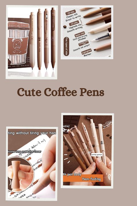 Aesthetic Pens From Amazon, Korean Pens Aesthetic, Cute School Supplies Pens & Pencils, Pens Kawaii Pen Shop, Kawaii School Supplies Kawaii Pen Shop, Cool School Supplies, Gel Ink Pens, School Office, Writing Pens