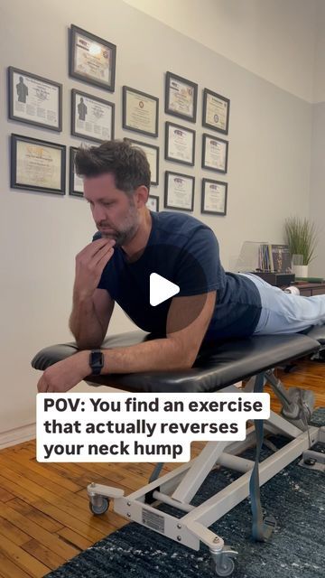 Dr. Patrick Malartsik  |  Pain & Mobility Specialist on Instagram: "FOLLOW along for more rehab tips 💪🏻 

✅ McKenzie Prone on elbows, neck retraction, and mid range extension.

✅ Getting rid of your neck hump is a multi step process that may involve chiropractic adjustments, a range of rehab exercise, and work/lifestyle postural modifications.  It will most likely take a long time to correct (most likely months).

✅ However, this exercise is a great start. i would do these multiple times per day as long as there are no worsening of symptoms.

✅ Doing this exercise will have a profound effect on your life if you’re willing to take the challenge. The more often you do it, the more you’ll see it’s impact

✅ This can be a complicated process, but luckily, I’m here to give you guys a head sta Rid Of Neck Hump, Get Rid Of Neck Hump, Neck Hump, Work Lifestyle, Chiropractic Adjustment, Multi Step, Chiropractic, The Challenge, Get Fit