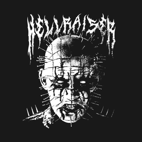 Pinhead Hellraiser, Metallica Art, Black Metal Art, Arte Punk, Ipad Snap, Horror Movie Icons, Horror Movie Art, Tattoo Art Drawings, Scary Art