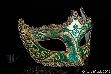 Green Masquerade Dress, Green Masquerade Mask Men, Emerald Green Masquerade Mask, Green Mascarade Mask, Green Mask, Green Gold Masquerade Mask, Emerald Masquerade Mask, Dark Green Masquerade Mask, Green Masks For Carnival Masquerade