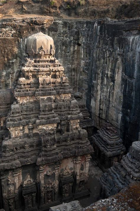 Kailash Temple Kailash Temple, Pretty Scenery, Indian Temple, Eastern Art, Aerial View, Temple, Art Painting, Architecture, Quick Saves