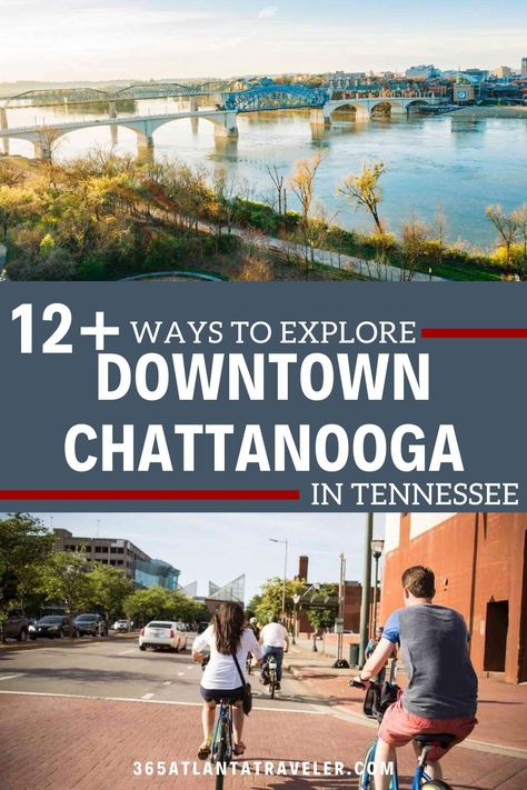 Take a weekend to dive-deep visit to Downtown Chattanooga. Here are 12 ways to explore. Top Family Vacations, Downtown Chattanooga, State Of Tennessee, Tennessee Vacation, Cades Cove, Chattanooga Tennessee, Chattanooga Tn, Gatlinburg, Vacation Ideas