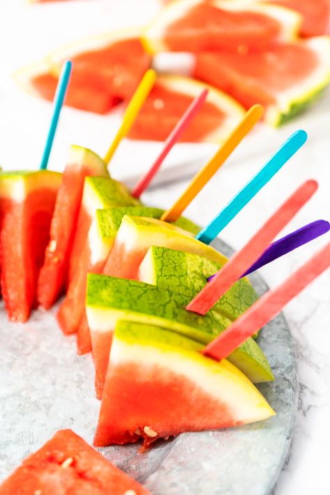 Fun way to cut watermelon for kids summer party. . . . . . #vegan #summer #kids #watermelon #fruit #watermelonpopsicle #watermelonslices #arinaphotography Watermelon For Kids, Cut A Watermelon, Watermelon Uses, Watermelon Popsicles, Summer Food Party, Farm Fresh Recipes, Cut Watermelon, Food Photography Props, Fresh Watermelon