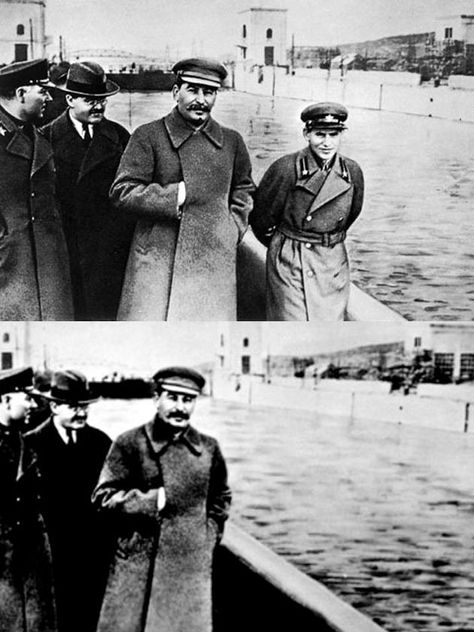 Long Before Photoshop, the Soviets Mastered the Art of Erasing People from Photographs — and History Too | Open Culture Josef Stalin, Ww2 Propaganda, The Dictator, Famous Portraits, Joseph Stalin, History Jokes, Russian Memes, History Humor, The Soviet Union