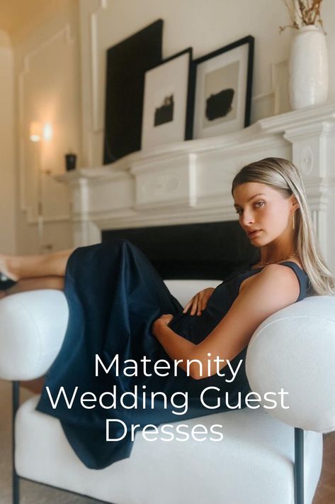 Blue maternity wedding guest dress worn by pregnant person. Pregnant Formal Dress, Pregnant Wedding Guest, Maternity Wedding Guest, Maternity Wedding Guest Dress, Gown For Pregnant Women, Maternity Dress Wedding Guest, Maternity Sweater Dress, Maternity Wedding, Wedding Guest Gowns