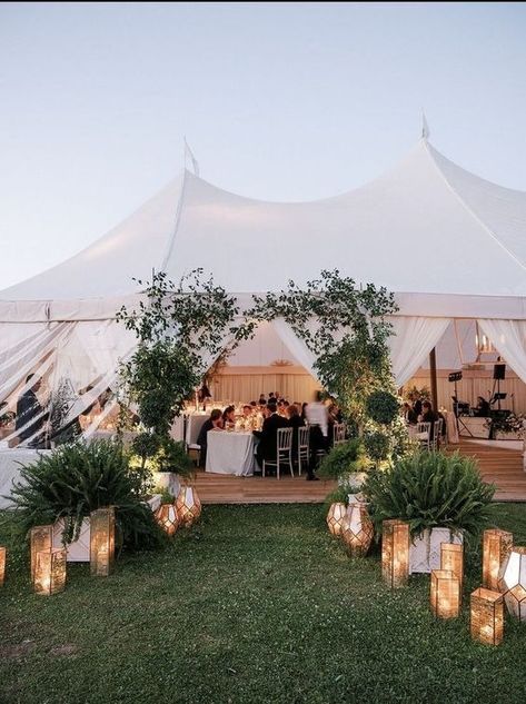 20 Simple Ideas For A Rustic Yet Elegant Wedding Outdoor Tent Wedding, Tent Wedding Reception, Tent Decorations, Tent Reception, Wedding Tent, Future Wedding Plans, Outdoor Wedding Decorations, Marquee Wedding, Outdoor Tent