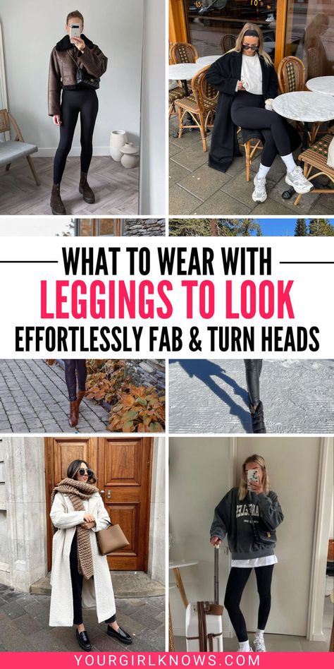 Let’s face it—leggings are the unsung heroes of our wardrobes. Comfy, versatile, and oh-so-stylish, they’re the fashion equivalent of a best friend. Leather Leggings Outfit Winter Casual, Casual Black Leggings Outfit, Outfit Faux Leather Leggings, Gray Leggings Outfit, Leather Leggings Winter, How To Wear Faux Leather Leggings, Leather Leggings Outfit Winter, Brown Leggings Outfit, What To Wear With Leggings