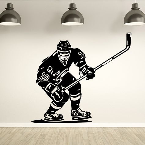 Wall Stickers Sports, Sport Woman Fitness, Hockey Gifts, Girls Softball, Fun Snacks For Kids, Hockey Puck, Sport Player, Sticker Decals, Hockey Player