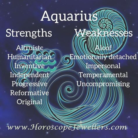 Aquarius Strengths And Weaknesses, Aquarius Tattoo, Aquarius Love, Virgo Quotes, Aquarius Quotes, Aquarius Horoscope, Strengths And Weaknesses, Zodiac Stuff, Age Of Aquarius