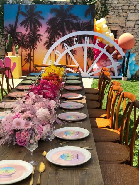 Coachella Party Decorations, Coachella Inspired Party, Coachella Birthday Party, Coachella Party Theme, Coachella Party Ideas, Coachella Theme Party, Coachella Theme, Coachella Birthday, Palm Springs Party