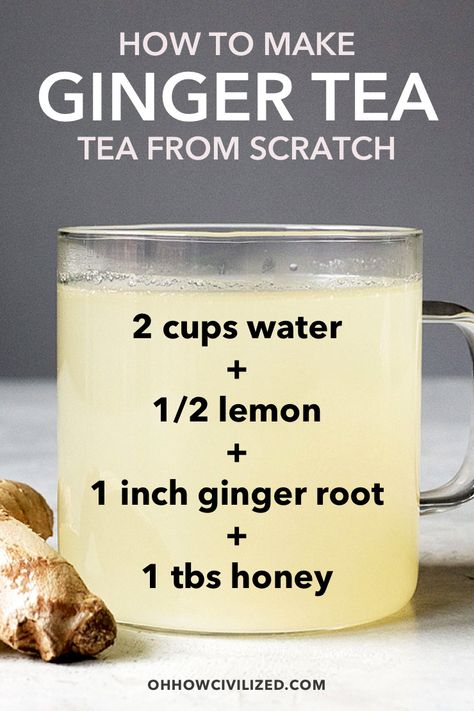 Ginger Tea Recipe, Resep Smoothie, Ginger Water, Herbal Teas Recipes, Tea Health Benefits, Healthy Juice Recipes, Healthy Teas, Healthy Drinks Recipes, Think Food