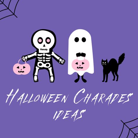 How to Play Halloween Charades Charade Ideas, Charades Words, Halloween Charades, Charades Game, Halloween Bash, Halloween 2023, Kids Halloween, Halloween Kids, Halloween Themes