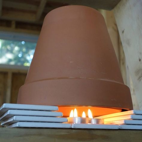 Terra Cotta Heater, Pellet Fireplace, Portable Wood Stove, Candle Heater, Fireplace Damper, Diy Heater, Kerosene Heater, Radiant Heaters, Terracotta Flower Pots