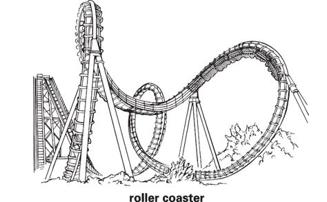 Kicela hol es free roller coaster coloring pages to print for clip art Roller Coaster Tattoo, Rollercoaster Drawing, Roller Coaster Sketch, Roller Coaster Clipart, Roller Coaster Design, Roller Coaster Graphic Design, Paper Roller Coaster, Roller Coaster Drawing, Coaster Projects