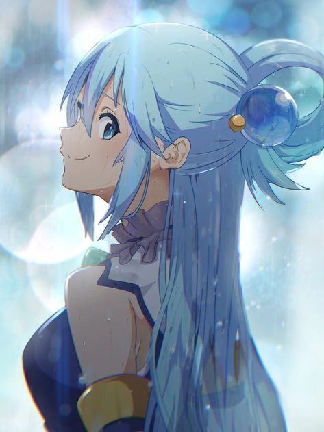 Aqua Konosuba Icons, Aqua Sama, Aqua Konosuba, Divine Goddess, The Siren, Alien Logo, Sirens, In The Rain, The Rain