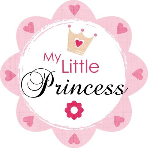 Its A Girl Announcement, Baby Shower Clipart, Baby Stickers, My Princess, Baby Shower Princess, Baby Album, Card Toppers