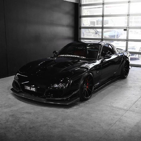 #mazda#rx#7#black#rotor Black Racing Car, Rx 7 Mazda, Black Jdm Cars, Mazda Rx7 Aesthetic, Black Rx7, Mazda Rx7 Black, Mazda Black, Black Mazda, Mazda Rx7 Fd