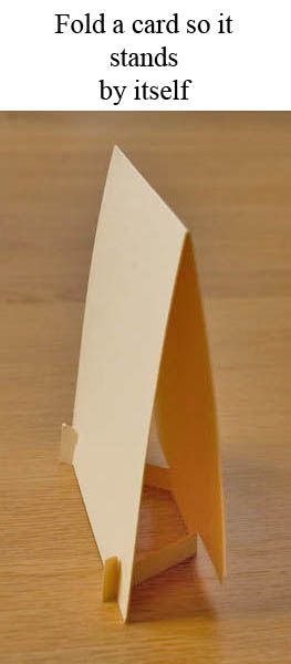 Fold a card so it stands by itself! Christmas Stocking Stuffer Ideas, Crafts For Children, Stocking Stuffer Ideas, Silhouette Tutorials, Card Making Tips, Craft Display, Craft Show Displays, Easel Cards, Craft Show Ideas