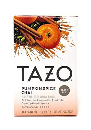 Pumpkin Spice Chai Tea, Chai Tea Bags, Caffeinated Tea, Pumpkin Spice Chai, Pumpkin Chai Tea, Pumpkin Spice Tea, Tazo Tea, Caffeine In Tea, Spiced Chai