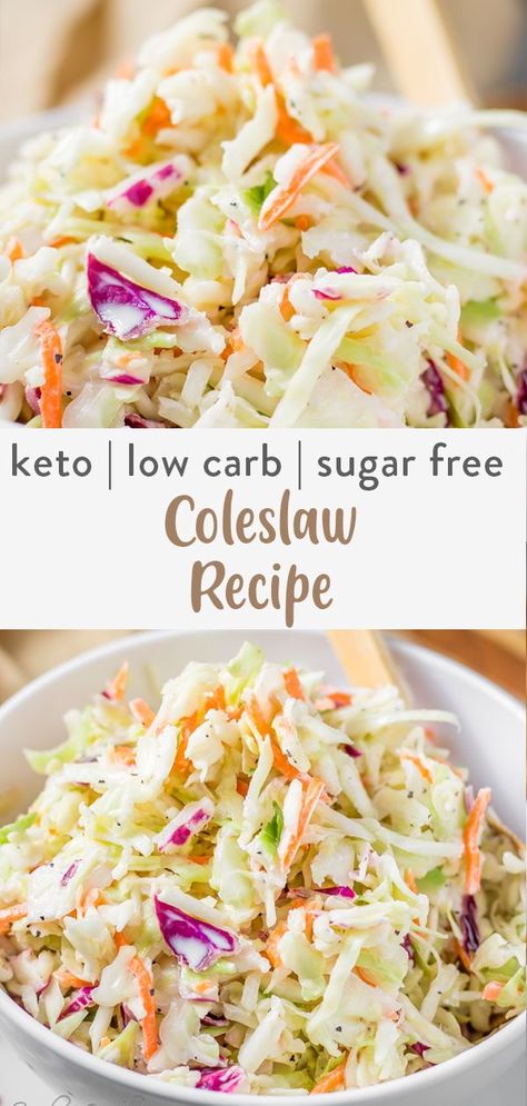 Keto Coleslaw Recipes, Low Carb Slaw Dressing, Healthy Homemade Coleslaw, Coleslaw Low Calorie, Low Carb Cabbage Salad, Keto Coleslaw Dressing Recipe, Healthy Coleslaw Recipes Clean Eating, Low Carb Slaw Recipes, Optavia Coleslaw Recipe