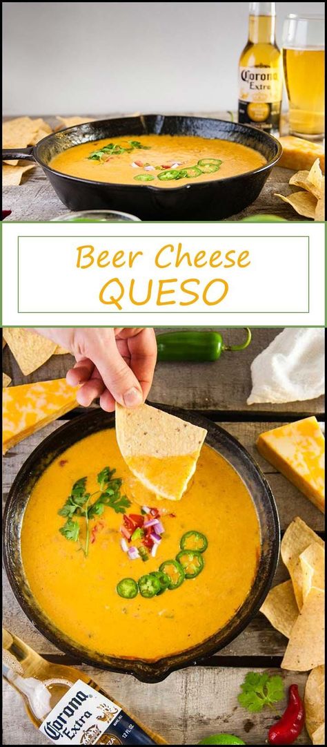 Easy recipe for beer cheese queso perfect for Cinco de Mayo, tailgating, or entertaining from www.seasonedsprinkles.com #recipe #cheese #cincodemayo #tailgating #appetizer #dip #queso Beer Queso, Easy Beer Cheese, Cheese Queso, Queso Cheese, Dip Recipes Easy, Beer Cheese, Party Dishes, Buffalo Chicken Dip, Delish Recipes