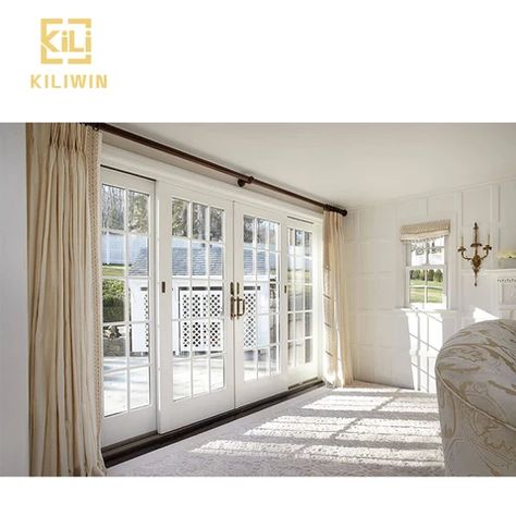 Sliding French Doors Patio, Patio Door Installation, Double Sliding Glass Doors, Modern Patio Doors, Hinged Patio Doors, Glass Door Curtains, Sliding Glass Door Curtains, Sliding Glass Doors Patio, Sliding French Doors