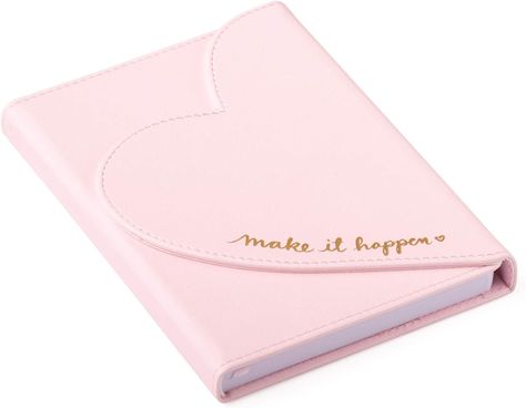 Amazon.com : Eccolo Dayna Lee Love Journal & Notebook With Magnetic Heart Flap, 256 Acid-Free Ruled Pages (Light Pink - Make It Happen) - 5.5-x-7-inch : Office Products Love Journal, Make It Happen, Office Products, Journal Notebook, Light Pink, Magnets, Notebook, Make It, Pink