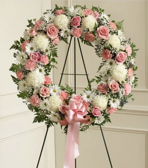 Standing Wreath, Wreaths For Funerals, Cut Flower Bouquet, Pine Cone Flower Wreath, Casket Flowers, Large Flower Arrangements, Artificial Floral Arrangements, Cemetery Flowers, Flower Arrangements Simple