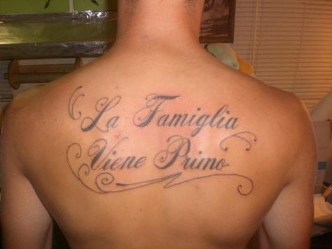 family come first in Italian Family Tattoo Symbols, Italian Family Tattoo, Italian Heritage Tattoo, Italian Family Quotes, Italian Quote Tattoos, Heritage Tattoo, Italian Symbols, Symbol For Family Tattoo, Italy Tattoo