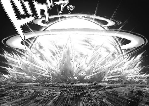 Explosion Drawing, Opm Manga, Super Powers Art, One Punch Man Manga, Background Drawing, Punch Man, One Punch, Saitama, Anime Poses Reference