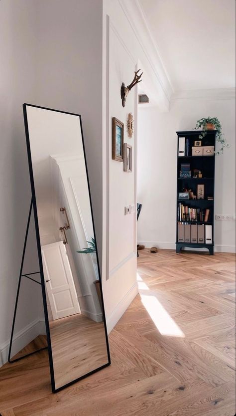 Big Mirror For Bedroom, Big Mirror In Bedroom, Mirror Bedroom Decor, Mirror For Bedroom, Mirror With Stand, Mirror For Living Room, Long Mirror, Mirror For Wall, Room Vanity