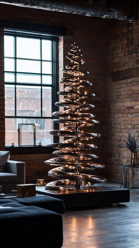 10 Creative Alternative Christmas Tree Ideas for a Unique, Eco-Friendly Holiday — Living Bright Interiors Cardboard Trees, Alternative Christmas Tree Ideas, Cardboard Tree, Christmas Tree Advent Calendar, Eco Friendly Holiday, Alternative Christmas, Bohemian Coastal, Alternative Christmas Tree, Cozy Candles